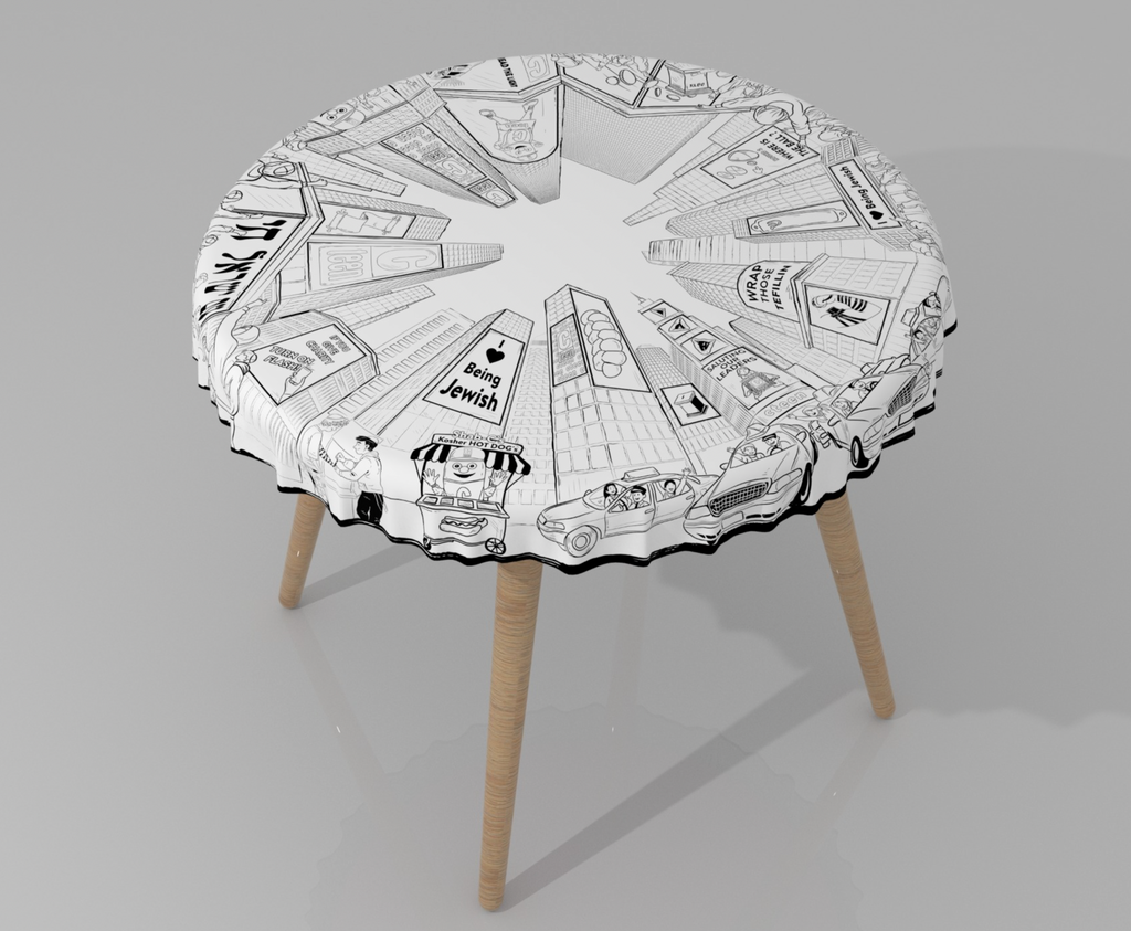 Round Plastic Table Cloth 94 inch