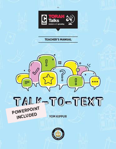 JLI Holiday Series - Yom Kippur (Teacher's Edition) - Talk to Text